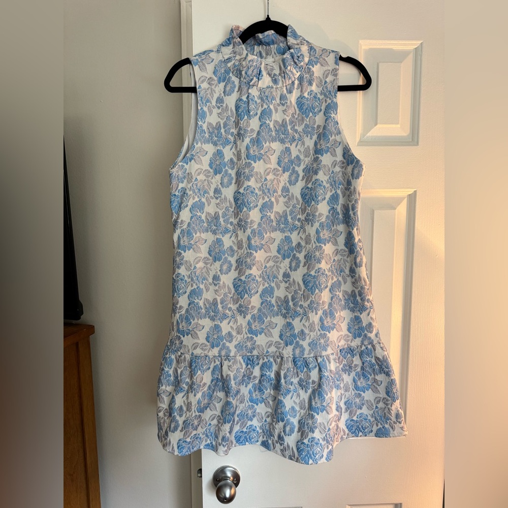 THML Blue and White Floral Dress